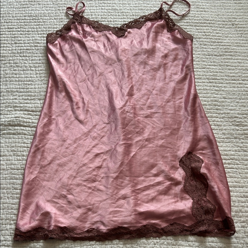 Victoria's Secret Pink and Brown Chemise